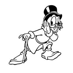 Página para colorir: Scrooge McDuck (Personagens de Desenhos Animados) #199852 - Páginas para Colorir Imprimíveis Gratuitamente