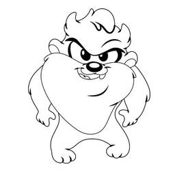 Página para colorir: Taz (Personagens de Desenhos Animados) #209798 - Páginas para Colorir Imprimíveis Gratuitamente