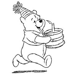 Desenho Ursinho Pooh (Personagens de Desenhos Animados) #185889 para imprimir e colorir