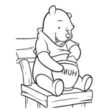 Desenho Ursinho Pooh (Personagens de Desenhos Animados) #28769 para imprimir e colorir