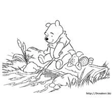 Desenho Ursinho Pooh (Personagens de Desenhos Animados) #28905 para imprimir e colorir