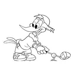 Página para colorir de Woody Woodpecker (Personagens de Desenhos Animados) #208912, pronta para imprimir