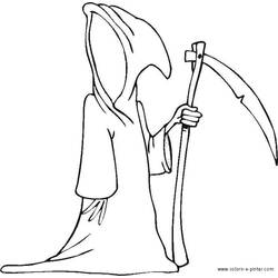 Desenhos para colorir: A Morte - Páginas para Colorir Imprimíveis Gratuitamente
