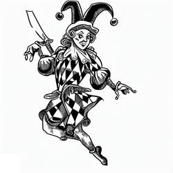Desenhos para colorir: Arlequim - Páginas para Colorir Imprimíveis Gratuitamente
