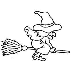 Desenhos para colorir: Bruxa - Páginas para Colorir Imprimíveis Gratuitamente