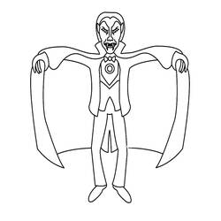 Desenhos para colorir: Drácula - Páginas para Colorir Imprimíveis Gratuitamente