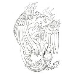 Desenhos para colorir: Fênix - Páginas para Colorir Imprimíveis Gratuitamente