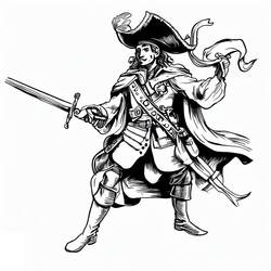 Desenhos para colorir: Mosqueteiro - Páginas para Colorir Imprimíveis Gratuitamente