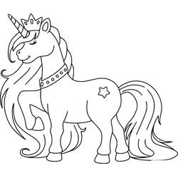 Desenhos para colorir: Princesa Unicórnio - Páginas para Colorir Imprimíveis Gratuitamente