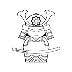 Página para colorir: Samurai (Personagens de Fantasia e Aventura) #107265 - Páginas para Colorir Imprimíveis Gratuitamente