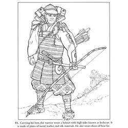 Página para colorir: Samurai (Personagens de Fantasia e Aventura) #107268 - Páginas para Colorir Imprimíveis Gratuitamente