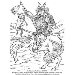 Página para colorir: Samurai (Personagens de Fantasia e Aventura) #107269 - Páginas para Colorir Imprimíveis Gratuitamente