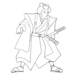 Página para colorir: Samurai (Personagens de Fantasia e Aventura) #107270 - Páginas para Colorir Imprimíveis Gratuitamente