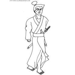 Página para colorir: Samurai (Personagens de Fantasia e Aventura) #107274 - Páginas para Colorir Imprimíveis Gratuitamente
