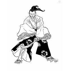 Página para colorir: Samurai (Personagens de Fantasia e Aventura) #107296 - Páginas para Colorir Imprimíveis Gratuitamente
