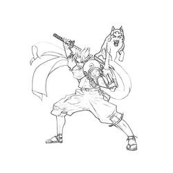 Página para colorir: Samurai (Personagens de Fantasia e Aventura) #107297 - Páginas para Colorir Imprimíveis Gratuitamente