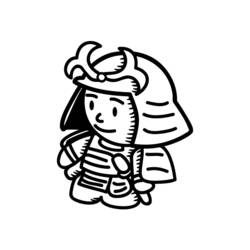 Página para colorir: Samurai (Personagens de Fantasia e Aventura) #107299 - Páginas para Colorir Imprimíveis Gratuitamente