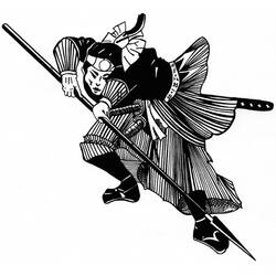Página para colorir: Samurai (Personagens de Fantasia e Aventura) #107305 - Páginas para Colorir Imprimíveis Gratuitamente