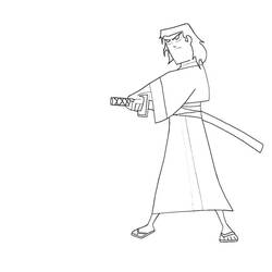 Página para colorir: Samurai (Personagens de Fantasia e Aventura) #107306 - Páginas para Colorir Imprimíveis Gratuitamente
