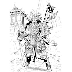 Página para colorir: Samurai (Personagens de Fantasia e Aventura) #107315 - Páginas para Colorir Imprimíveis Gratuitamente