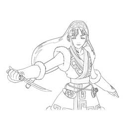 Página para colorir: Samurai (Personagens de Fantasia e Aventura) #107325 - Páginas para Colorir Imprimíveis Gratuitamente