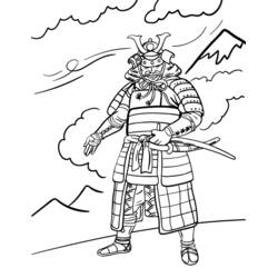 Página para colorir: Samurai (Personagens de Fantasia e Aventura) #107333 - Páginas para Colorir Imprimíveis Gratuitamente