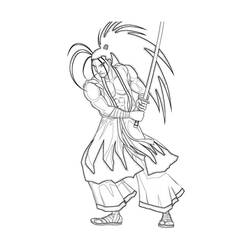 Página para colorir: Samurai (Personagens de Fantasia e Aventura) #107335 - Páginas para Colorir Imprimíveis Gratuitamente