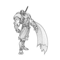Página para colorir: Samurai (Personagens de Fantasia e Aventura) #107384 - Páginas para Colorir Imprimíveis Gratuitamente