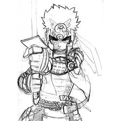 Página para colorir: Samurai (Personagens de Fantasia e Aventura) #107429 - Páginas para Colorir Imprimíveis Gratuitamente