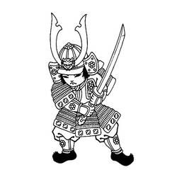 Página para colorir: Samurai (Personagens de Fantasia e Aventura) #186149 - Páginas para Colorir Imprimíveis Gratuitamente