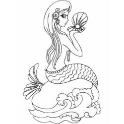 Página para colorir: Sereia (Personagens de Fantasia e Aventura) #147157 - Páginas para Colorir Imprimíveis Gratuitamente
