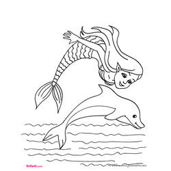 Página para colorir: Sereia (Personagens de Fantasia e Aventura) #147162 - Páginas para Colorir Imprimíveis Gratuitamente