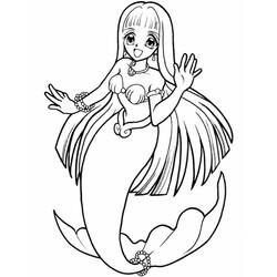 Página para colorir: Sereia (Personagens de Fantasia e Aventura) #147164 - Páginas para Colorir Imprimíveis Gratuitamente