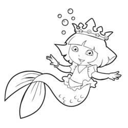 Página para colorir: Sereia (Personagens de Fantasia e Aventura) #147201 - Páginas para Colorir Imprimíveis Gratuitamente