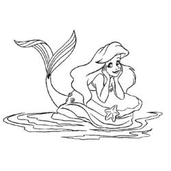 Página para colorir: Sereia (Personagens de Fantasia e Aventura) #147223 - Páginas para Colorir Imprimíveis Gratuitamente