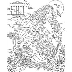 Página para colorir: Sereia (Personagens de Fantasia e Aventura) #147233 - Páginas para Colorir Imprimíveis Gratuitamente