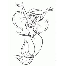 Página para colorir: Sereia (Personagens de Fantasia e Aventura) #147234 - Páginas para Colorir Imprimíveis Gratuitamente