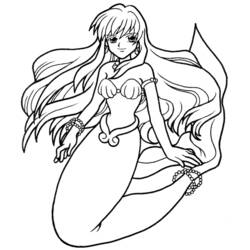 Página para colorir: Sereia (Personagens de Fantasia e Aventura) #147270 - Páginas para Colorir Imprimíveis Gratuitamente