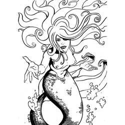 Página para colorir: Sereia (Personagens de Fantasia e Aventura) #147279 - Páginas para Colorir Imprimíveis Gratuitamente