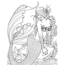 Página para colorir: Sereia (Personagens de Fantasia e Aventura) #147320 - Páginas para Colorir Imprimíveis Gratuitamente
