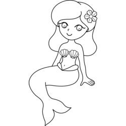 Página para colorir: Sereia (Personagens de Fantasia e Aventura) #147333 - Páginas para Colorir Imprimíveis Gratuitamente