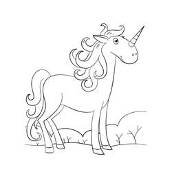 Desenhos para colorir: Unicórnio Kawaii - Páginas para Colorir Imprimíveis Gratuitamente