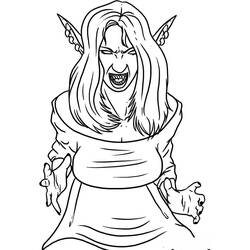 Página para colorir: Vampiro (Personagens de Fantasia e Aventura) #85889 - Páginas para Colorir Imprimíveis Gratuitamente
