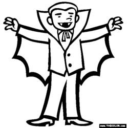 Página para colorir: Vampiro (Personagens de Fantasia e Aventura) #85899 - Páginas para Colorir Imprimíveis Gratuitamente