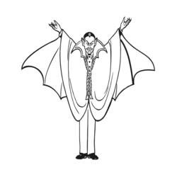 Página para colorir: Vampiro (Personagens de Fantasia e Aventura) #85915 - Páginas para Colorir Imprimíveis Gratuitamente