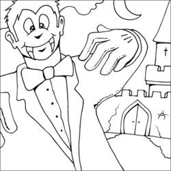 Página para colorir: Vampiro (Personagens de Fantasia e Aventura) #85916 - Páginas para Colorir Imprimíveis Gratuitamente