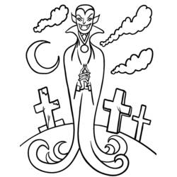 Página para colorir: Vampiro (Personagens de Fantasia e Aventura) #85937 - Páginas para Colorir Imprimíveis Gratuitamente