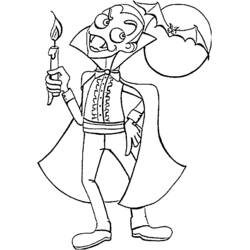 Página para colorir: Vampiro (Personagens de Fantasia e Aventura) #85975 - Páginas para Colorir Imprimíveis Gratuitamente