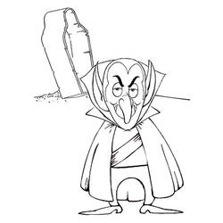 Página para colorir: Vampiro (Personagens de Fantasia e Aventura) #86001 - Páginas para Colorir Imprimíveis Gratuitamente