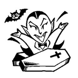 Página para colorir: Vampiro (Personagens de Fantasia e Aventura) #86011 - Páginas para Colorir Imprimíveis Gratuitamente